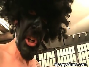 Dude Pretending To Be Black Chokes Slut With His Cock