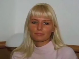 Hardcore casting blonde teen Magdelena
