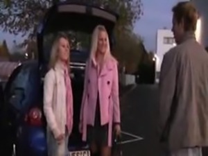 Two German BabeS Fucked On Car Parking  german ggg spritzen goo girls