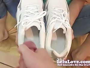 Lelu LovePOV Footjob Cum In Sneakers