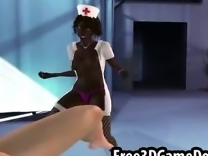 Two sexy nurses take their clothes off and fuck their patient