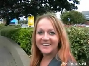 Busty milf Ginas public nudity and english flashers rude outdoor...