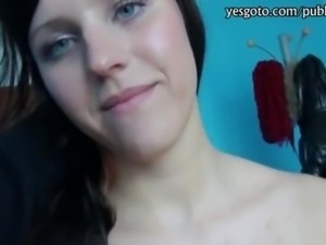 Pretty Czech slut Morgan Blanchett pussy stuffed for some money