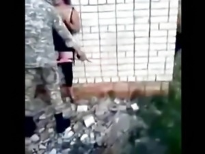 Russian Soldiers Fuck A Slut And Gets Cheered On