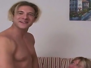 Tall blonde stud Jay with hot body and long rock hard cock gets seduced by...