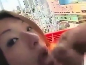 Pregnant asian babes facial during bj