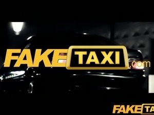 FakeTaxi Blonde has sex from behind in taxi