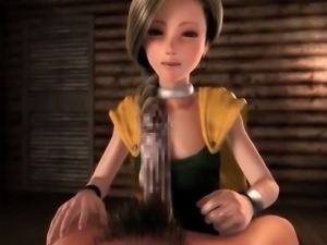 Animated lady giving sex fantasy