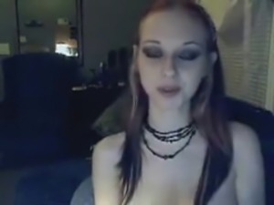 gothic girl masterbates on webcam OMEGLE