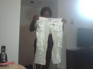 Black Girl Wet White Pants