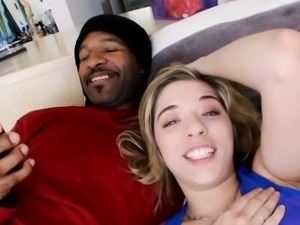 White bitch is pounded like never in advance of by black boy
