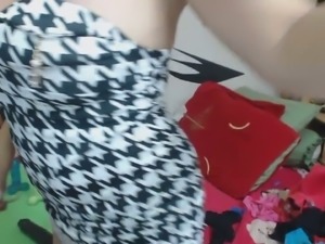 Raven haired cute webcam girl with kinky makeup wanted to chat a bit