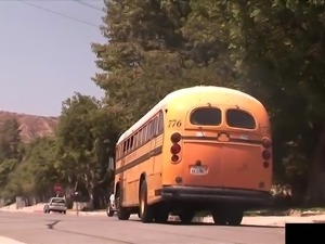All that Faye wants is to taste that cock right there by the schoolbus
