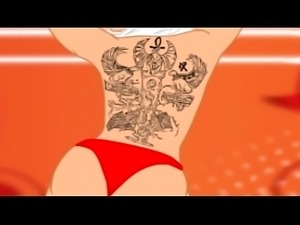 JAZANTI Latina big curvy tattoos shaking her booty