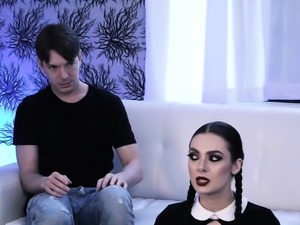 Gothic slut Marley Brinx sex adventure with boyfriend