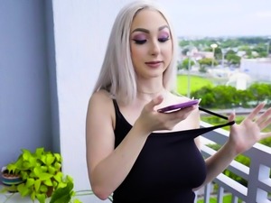 SisLovesMe - Busty Blonde Sis Gets Hot Cum On Her Tits