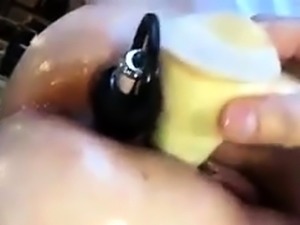 Fat mature wife getting her pussy fingered, toyed and fucked 
