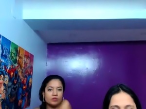 Asian girl striptease on webcam