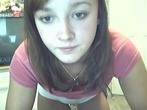 Gorgeous teen teasing on webcam