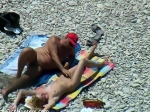 Nude beach voyeur video