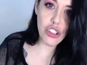 Huge tits beauty fucks toy on webcam
