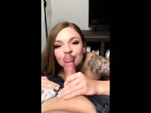 Boyfriend Gets Blowjob And Cum Swallowed