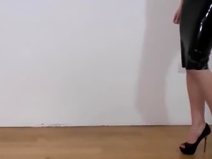 Black latex, heels and legs part 2