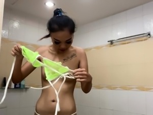 Thin Thai teen wants to be inseminated by a foreigner