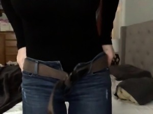 Sensuous webcam milf in white panties exposes her big tits