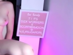 blonde teen pregnant girl has her pussy masturbated