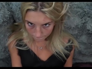 Skinny blonde needs to get fucked by this stranger