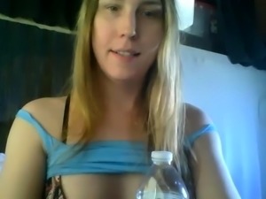 Blonde teen Sierras first erotic masturbation video