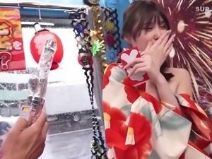 Creampie-Filled Fucks at Van Summer Festival Mirror Party